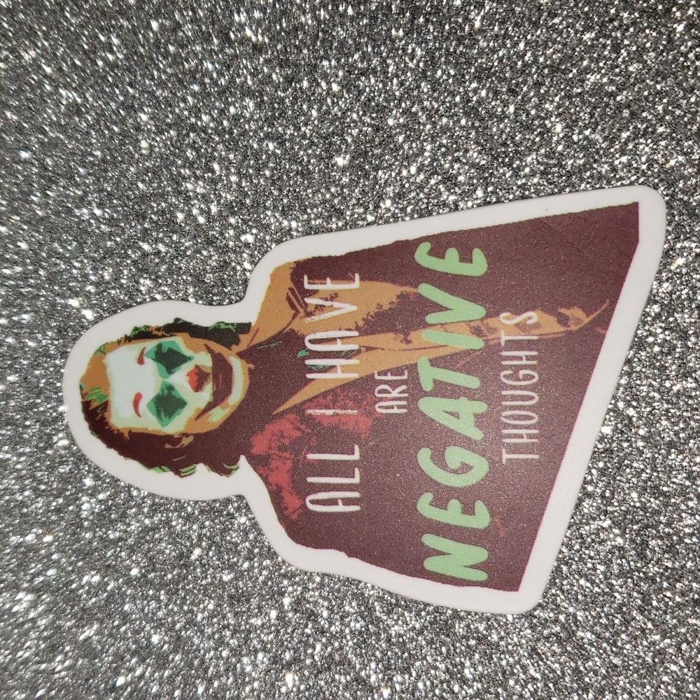 DC COMICS Batman Joker Waterproof Sticker Phoenix Quote